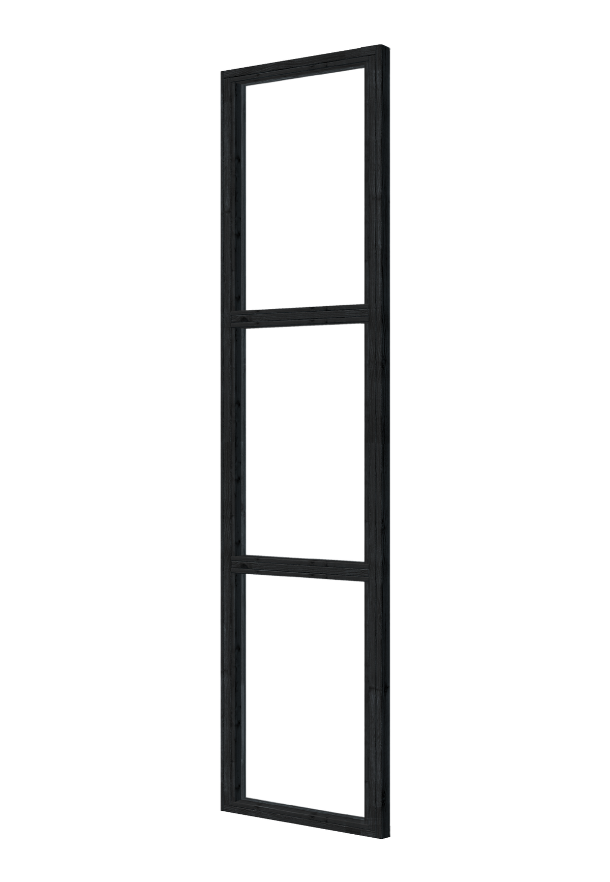Steellook glaswand B45 x H212 cm, zwart