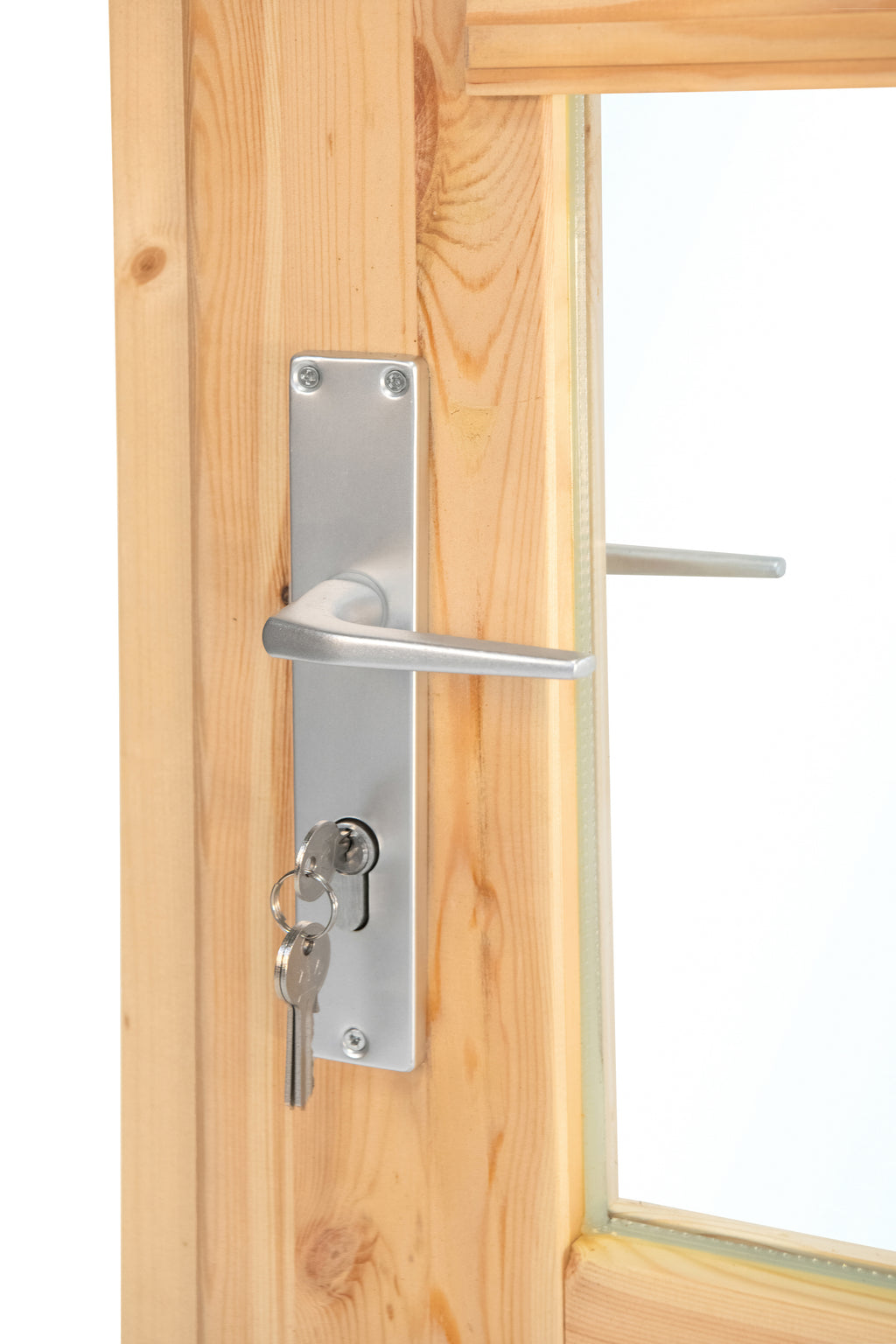 Deur enkel met raam XXL rechtsdraaiend, vuren 106,5 x 215 cm