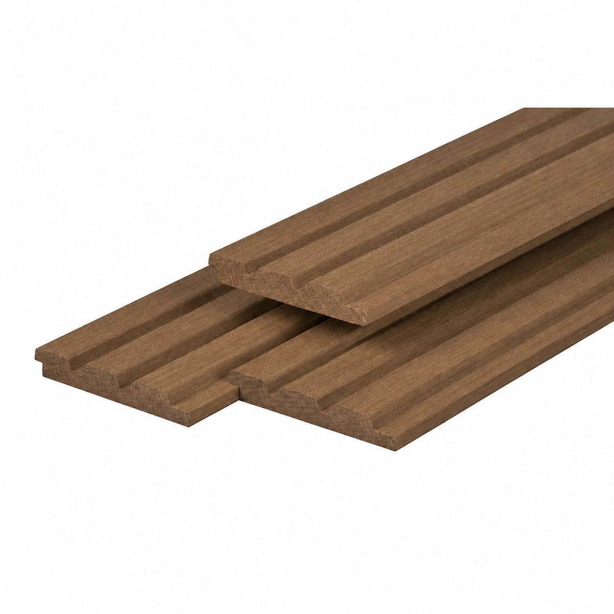 Ayous hardhout triple profiel 2,1 x 14,5 x 305 cm, thermisch gemodificeerd, geschaafd