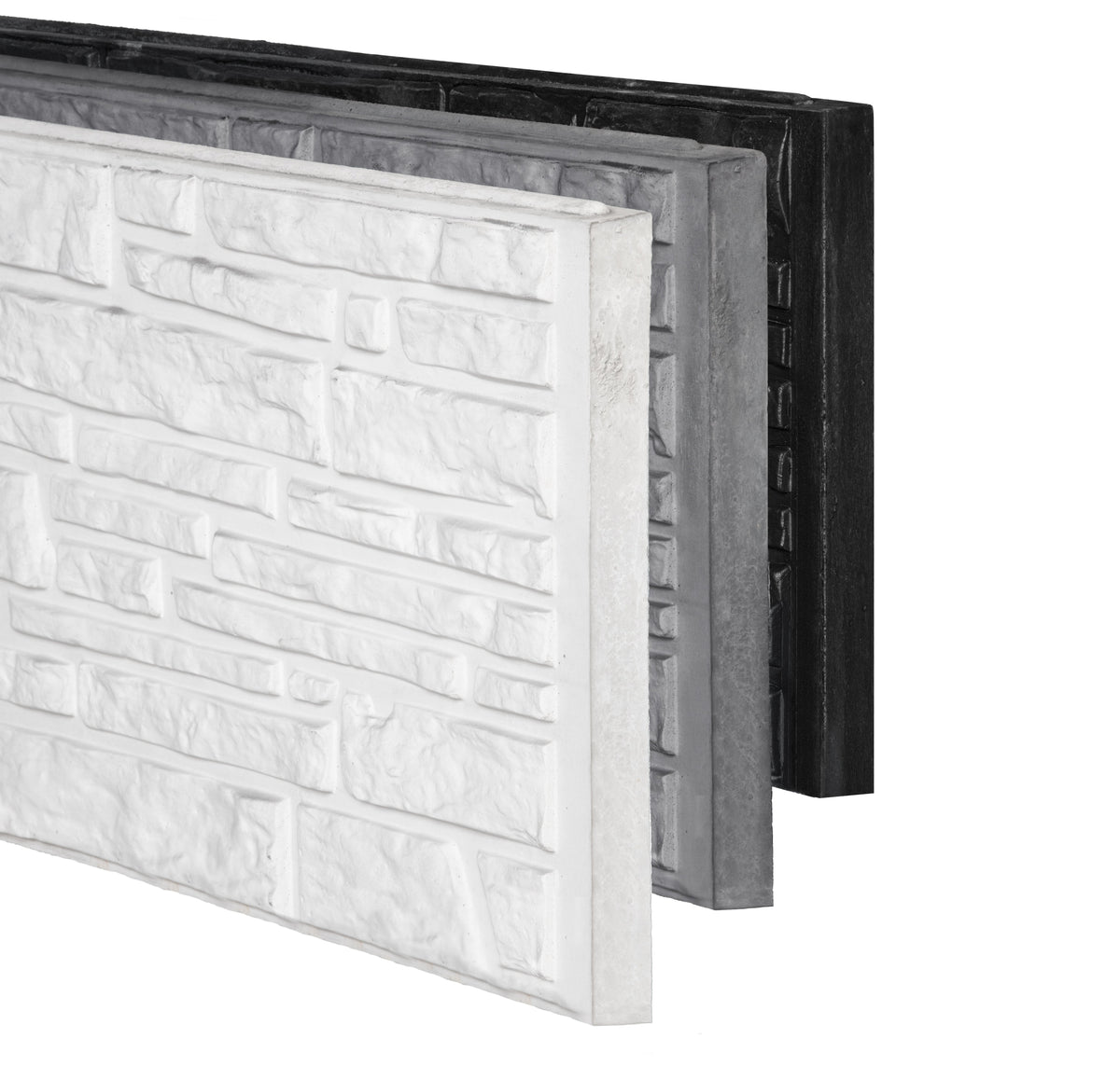 Berton©-motiefplaat smal antraciet H26 x D3,5 x L184 cm Rustico