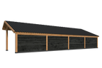 Bergen XL, Type 10 Douglas Gedroogd Potdekselplank zwart