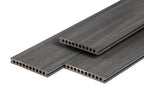 PuraShield composiet vlonderplank 2,3 x 21,0 x 400 cm, dark grey, semi-massief, fijne houtnerf, clip systeem