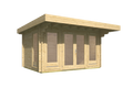 Blokhut - Tuinhuis James | 44 mm | vuren bruin geïmpregneerd