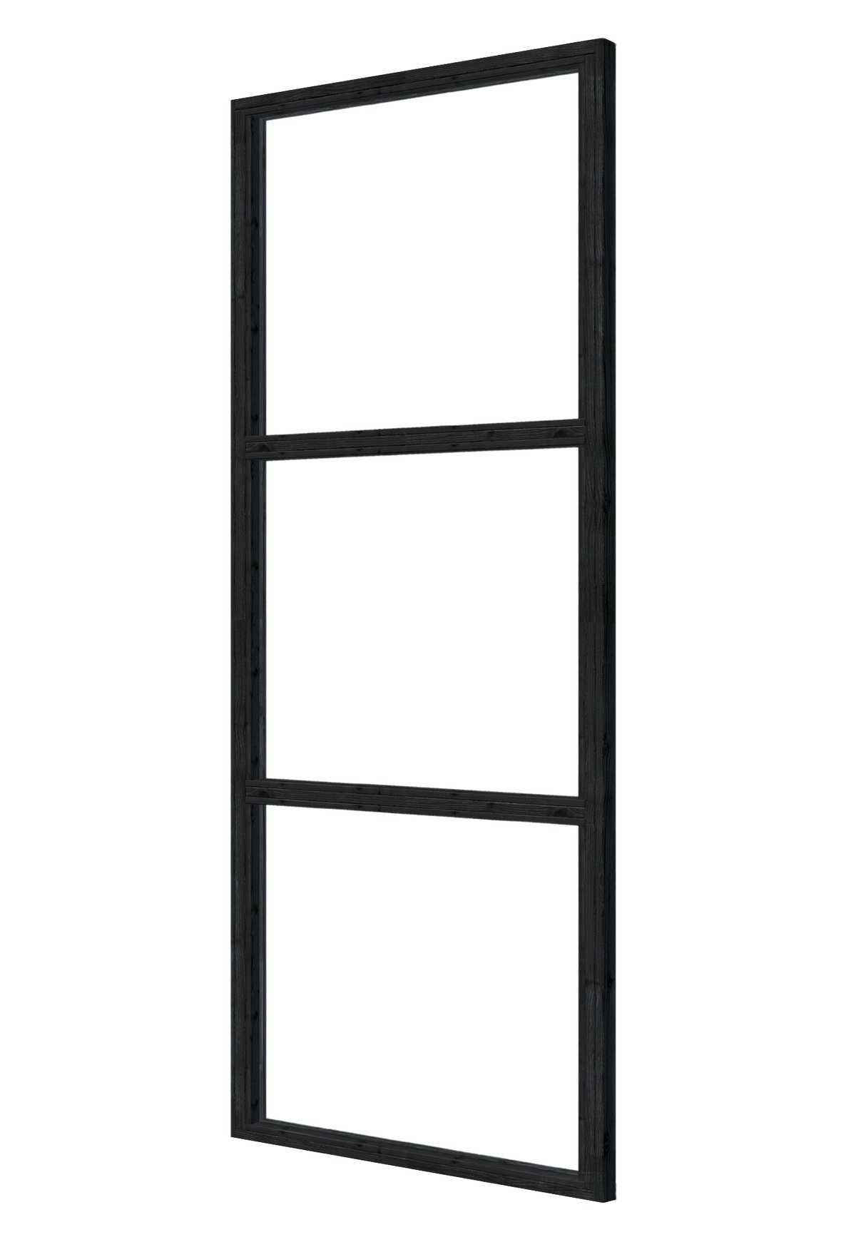 Steellook glaswand 99,3 x 212 cm, zwart