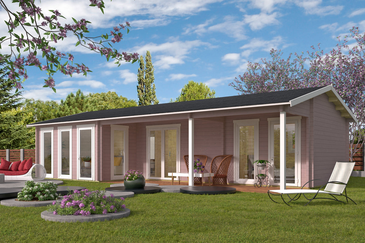 Blokhut - Tuinhuis Letterkenny | 70 mm | vuren onbehandeld