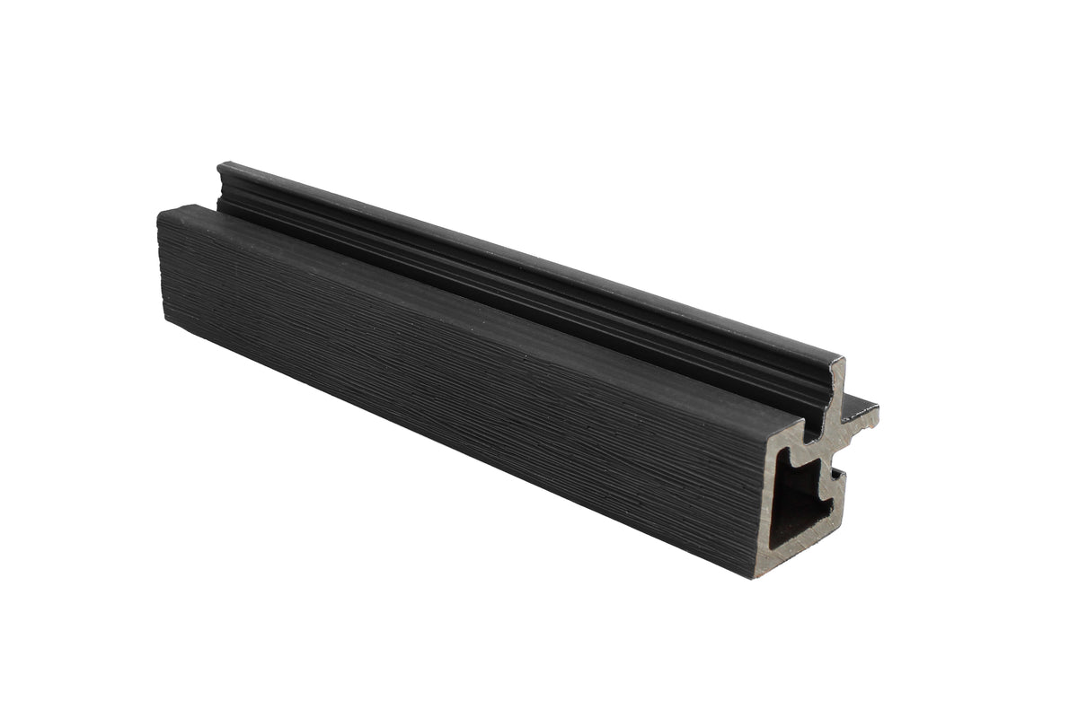 PuraTech composiet hoekprofiel 6,7 x 6,7 x 290 cm, ebony black