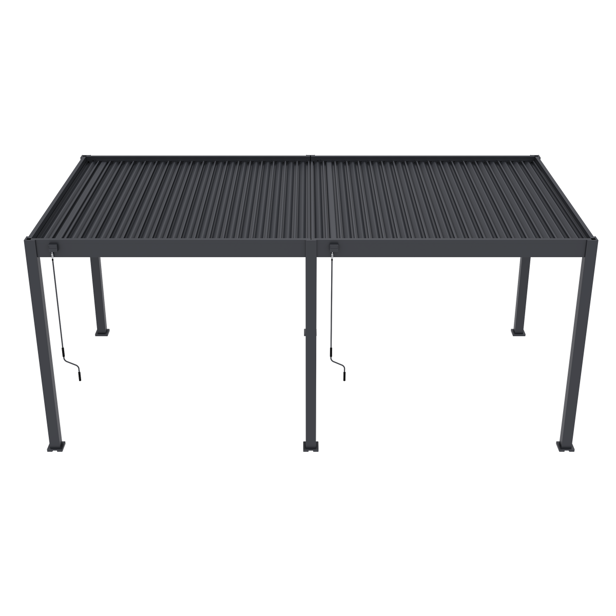 Tuindeco Advance  line vrijstaande aluminium overkapping 300 x 600 x 255 cm antraciet