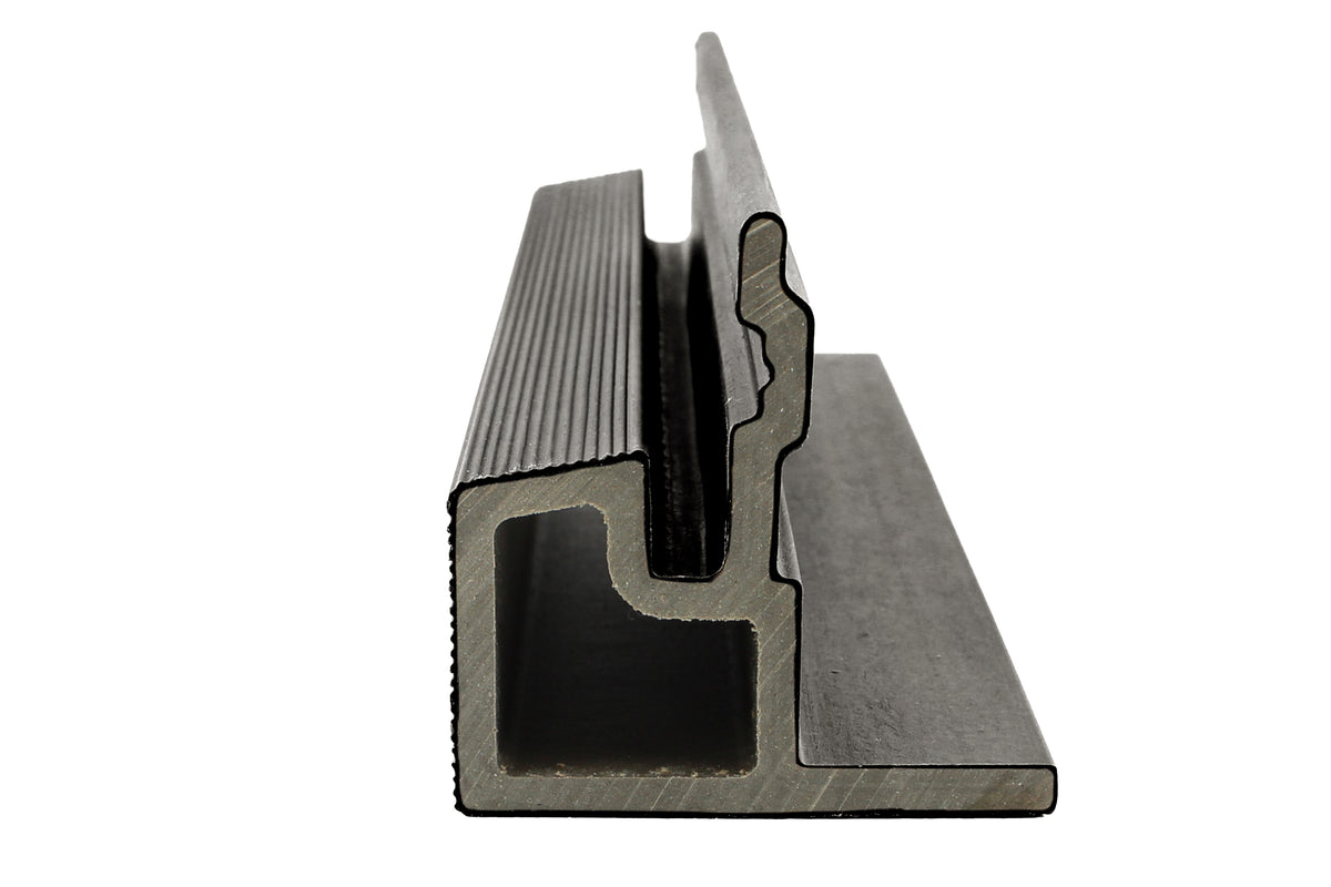 PuraTech composiet eindprofiel 5,8 x 5,8 x 290 cm, dark grey