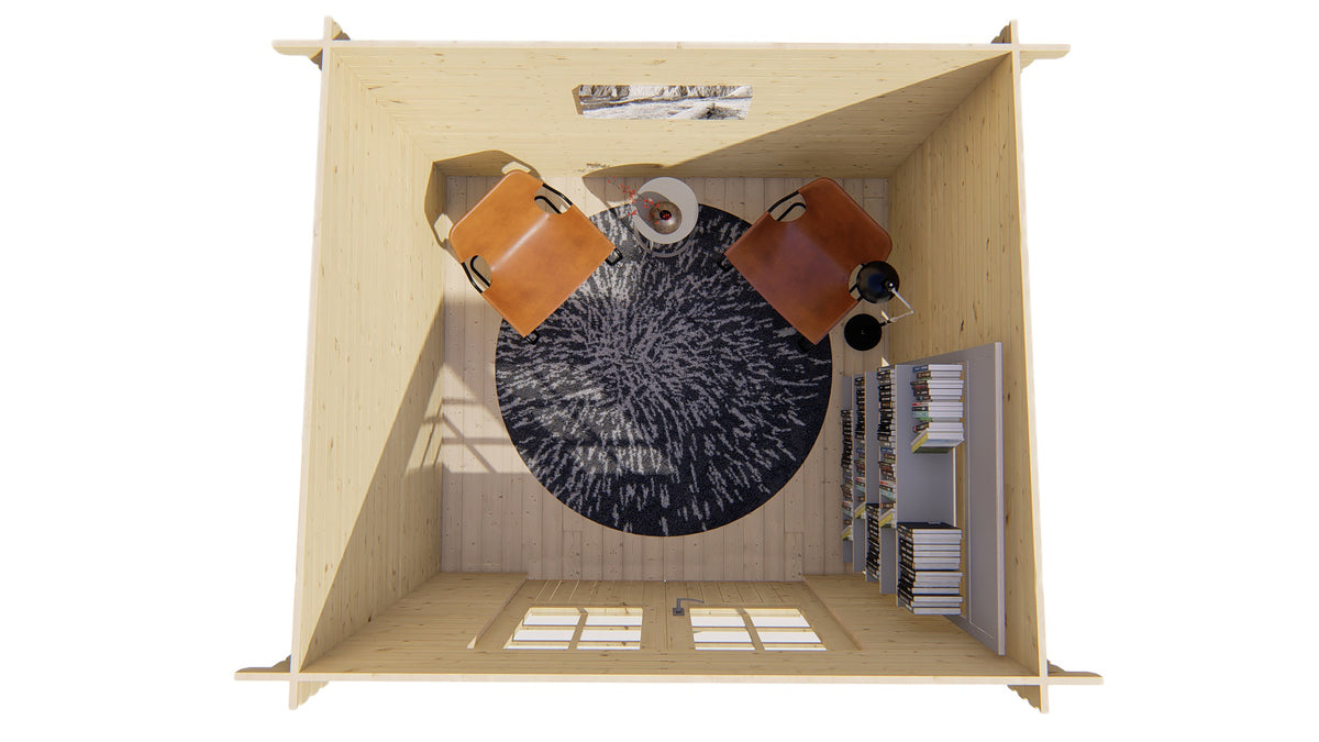 Blokhut - Tuinhuis Mila | 28 mm | vuren Red Class Wood geïmpregneerd