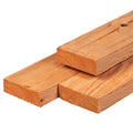 Red Class Wood ME vuren ligger 4,5 x 14,5 x 300 cm, gedroogd, geïmpregneerd, geschaafd, 4 ronde hoeken