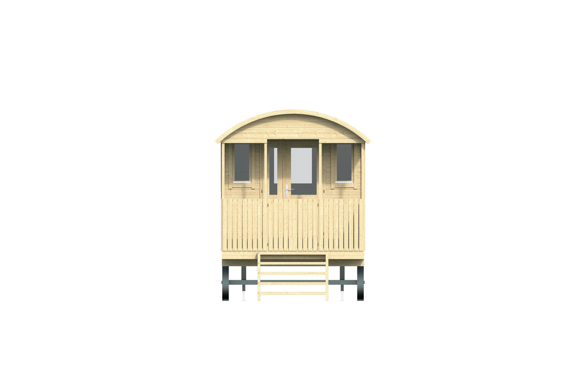 Circuswagen Kathleen | 19mm | vuren onbehandeld | 720 x 240 cm | excl. onderstel