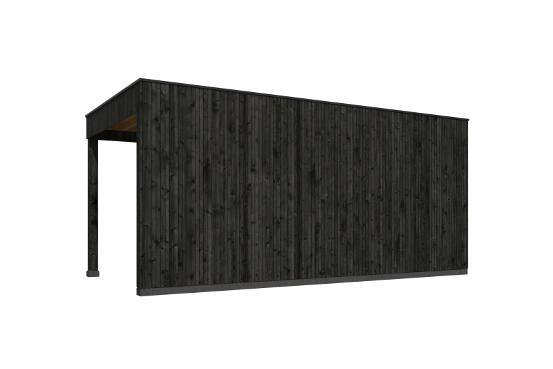 KubeLine + luifel 280 x 590 cm, zwart