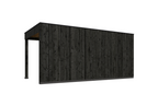 KubeLine + luifel 280 x 590 cm, zwart