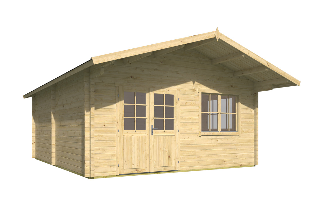 Blokhut - Tuinhuis Niedersachsen | 70 mm | vuren Red Class Wood geïmpregneerd