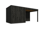 KubeLine + luifel 280 x 687 cm, zwart
