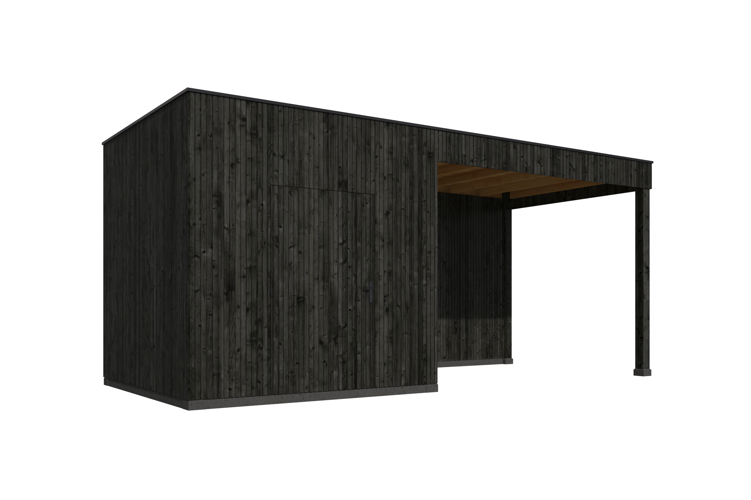 KubeLine + luifel 280 x 687 cm, zwart
