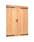 Douglas dubbele klampdeur XXL B2254xH2150mm buitenmaat, linksdraaiend (rvs / verzinkt beslagset)