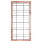 Gaaselement vuurverzinkt maaswijdte 7,5 x 7,5 cm met robuust kader Douglas 4,5 x 7,0 cm H180 x B90 cm