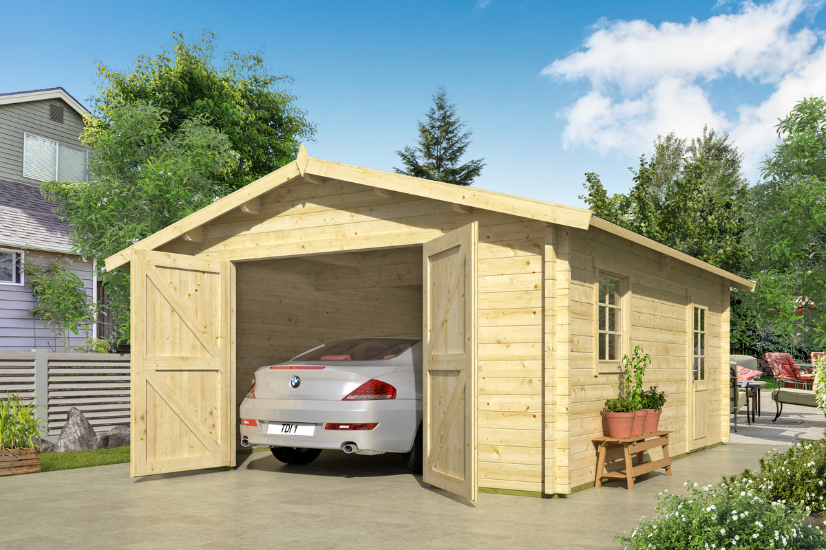 Garage Rydell | 58 mm | vuren groen geïmpregneerd