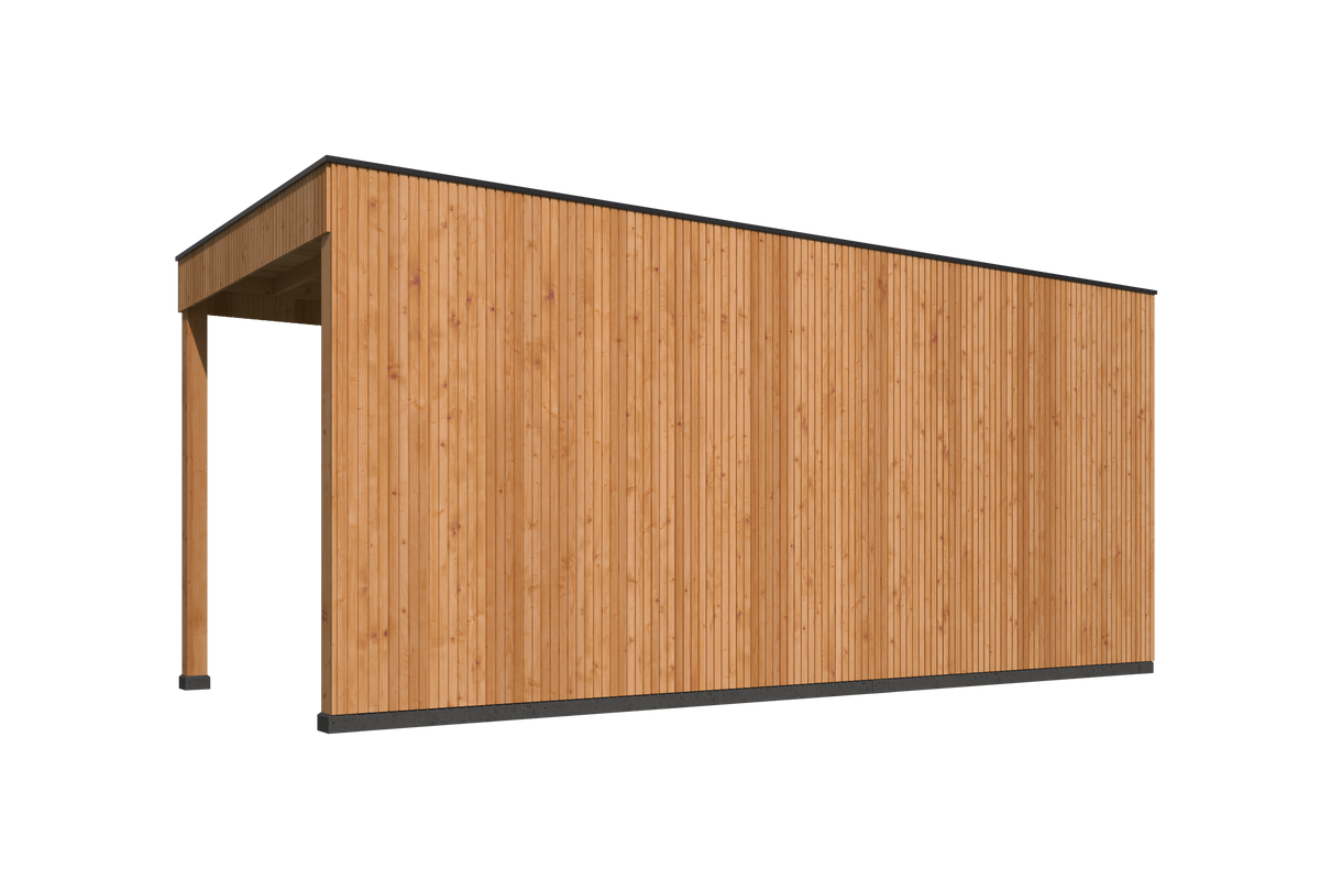 KubeLine + luifel 280 x 687 cm, onbehandeld