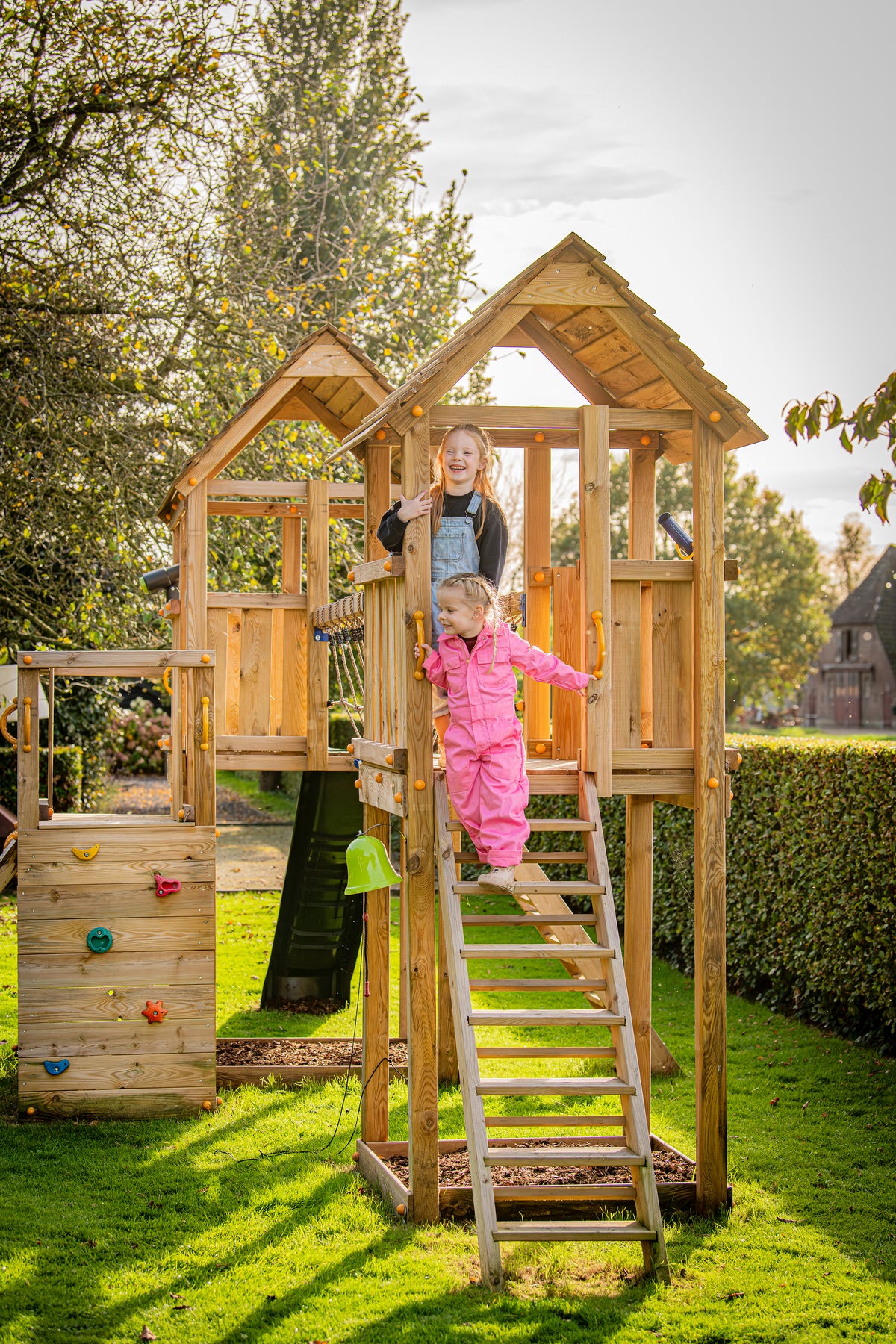 Aanbouwtrap speeltoestel Steps, douglas