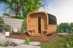 Sauna cube Rovaniemi 280 cm | 42 mm | Thermowood | met panorama raam