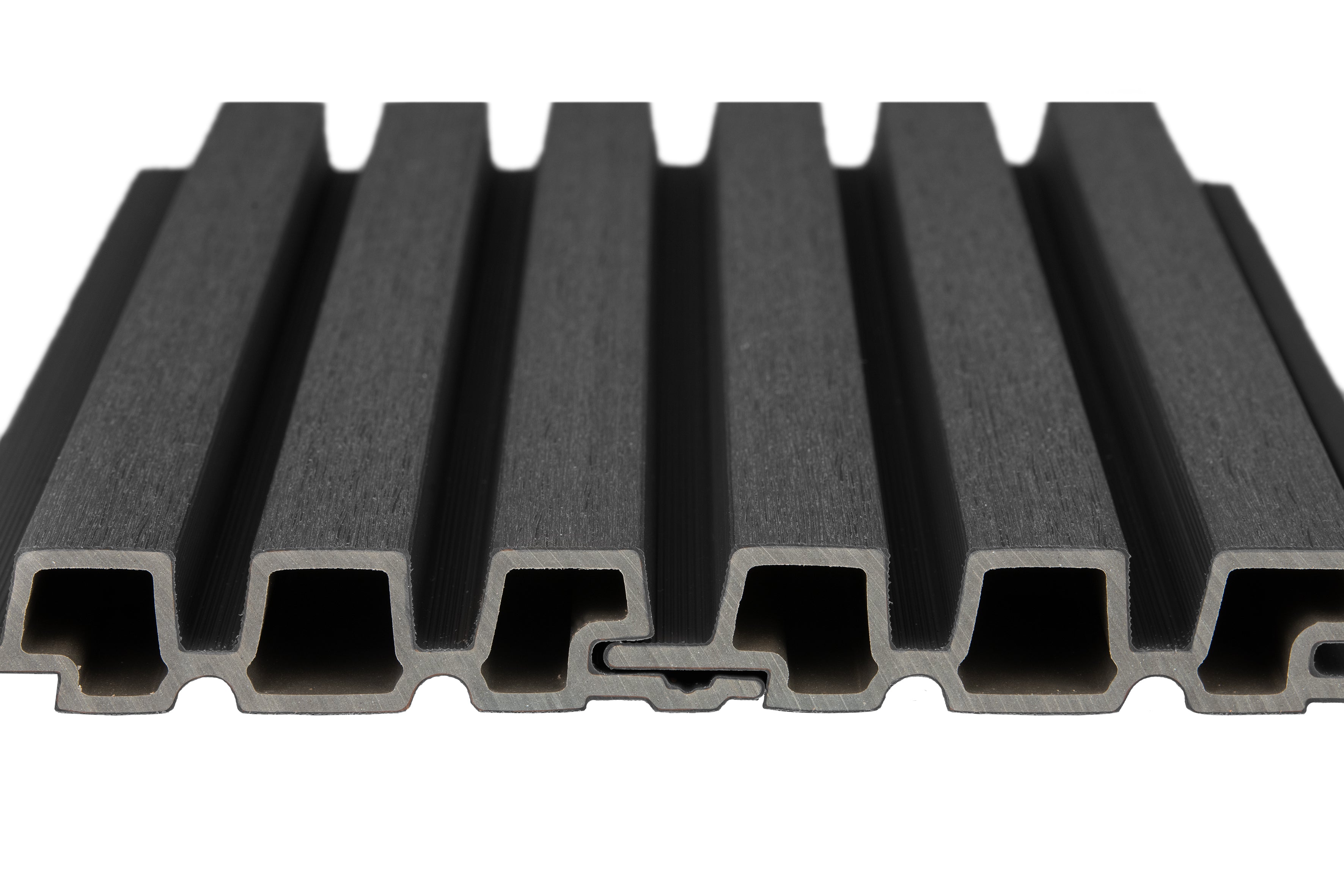 PuraTech 30 composiet triple profiel 3,3 x 17,0 x 390 cm, ebony black, fijne houtnerf