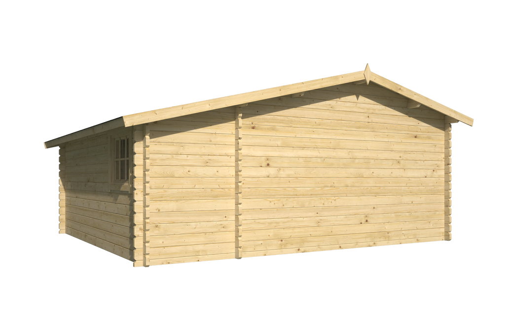Blokhut - Tuinhuis Wolfgang | 44 mm | vuren grijs geïmpregneerd