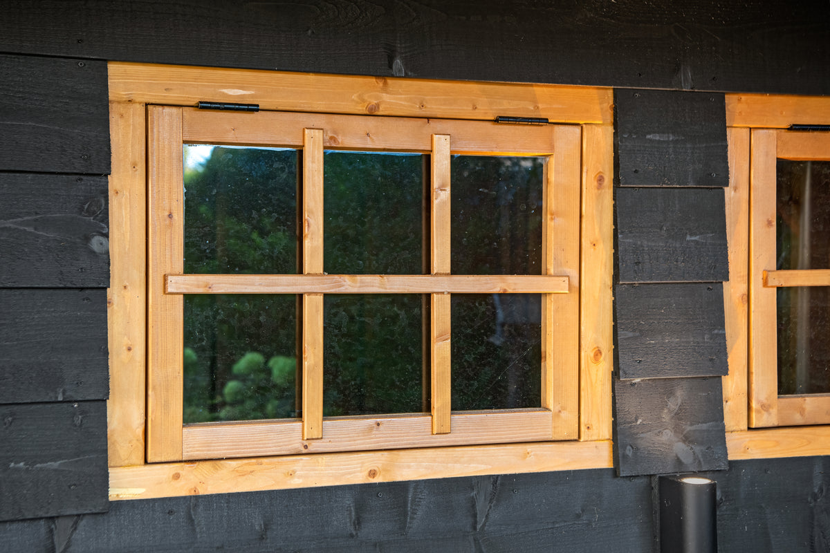 Red Class Wood uitzetraam, 6-ruits Uitzetraam B900 x H700 mm buitenmaat (rvs beslagset)