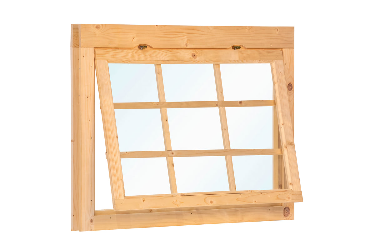 Uitzetraam enkel W2 vuren 119,5 x 87 cm