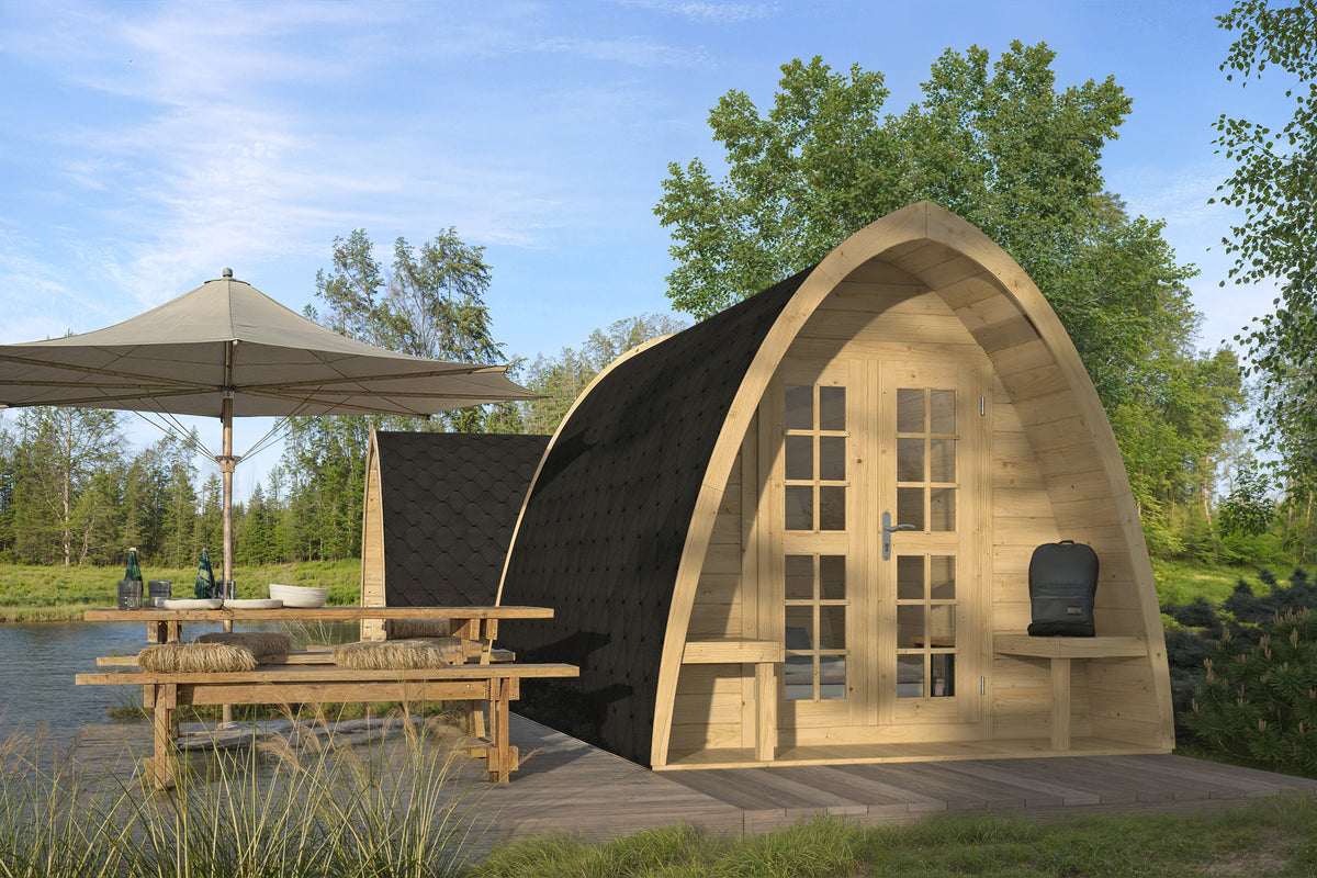 Camping POD 400 | 28 mm | vuren onbehandeld