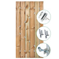 Tuindeur Privacy grenen 130cm