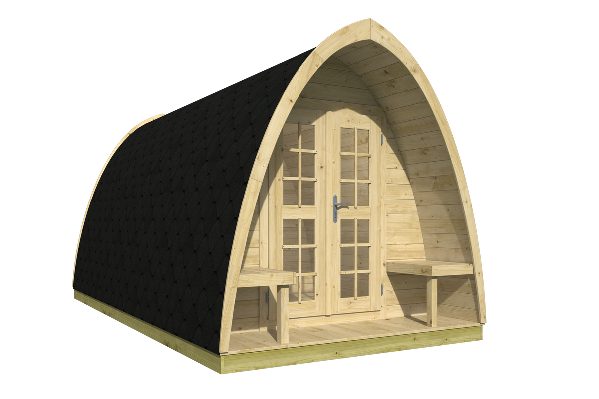 Camping POD 480 | 28 mm | vuren onbehandeld