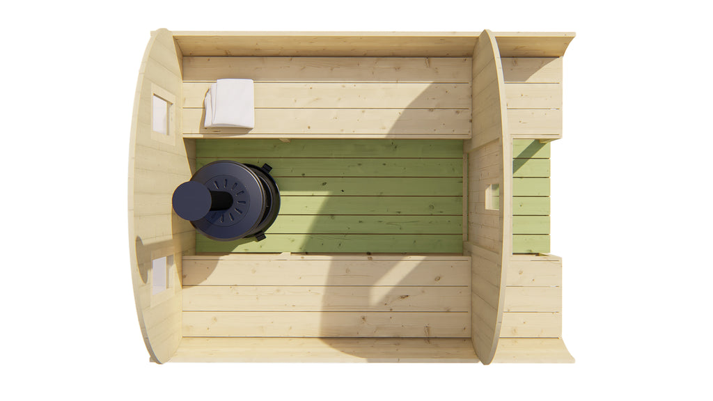 Saunabarrel | Ø205 x 250 cm | 38 mm | onbehandeld vuren