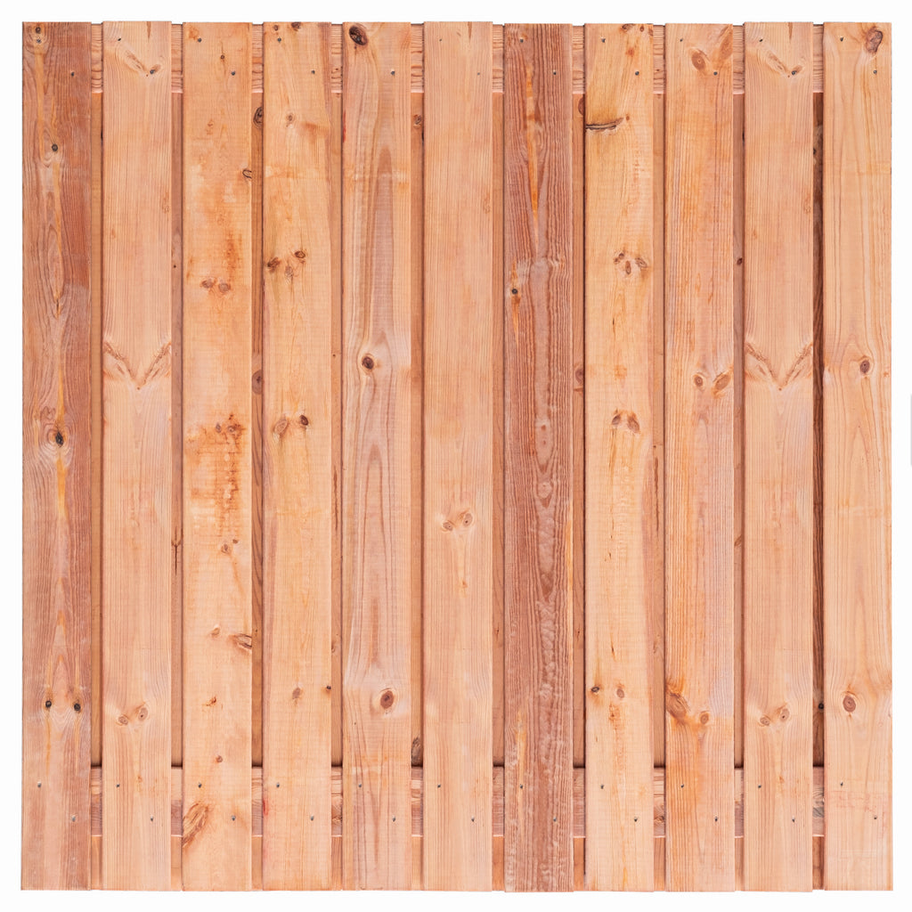 Tuinscherm Agadir, Red Class Wood geïmpregneerd ME vuren, RVS-geschroefd, 23-planks (21+2) 180 x 180 cm