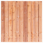 Tuinscherm Agadir, Red Class Wood geïmpregneerd ME vuren, RVS-geschroefd, 23-planks (21+2) 180 x 180 cm