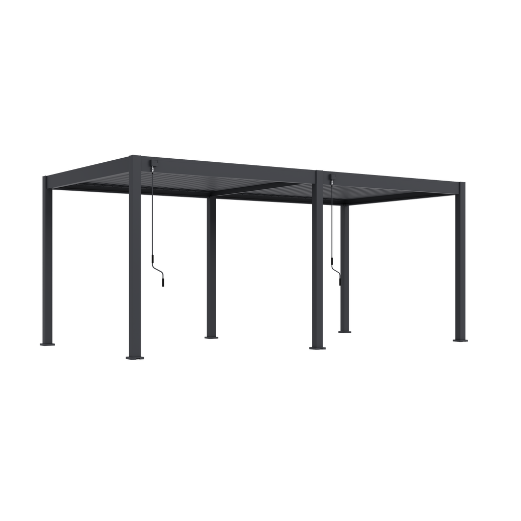 Tuindeco Advance  line vrijstaande aluminium overkapping 300 x 600 x 255 cm antraciet