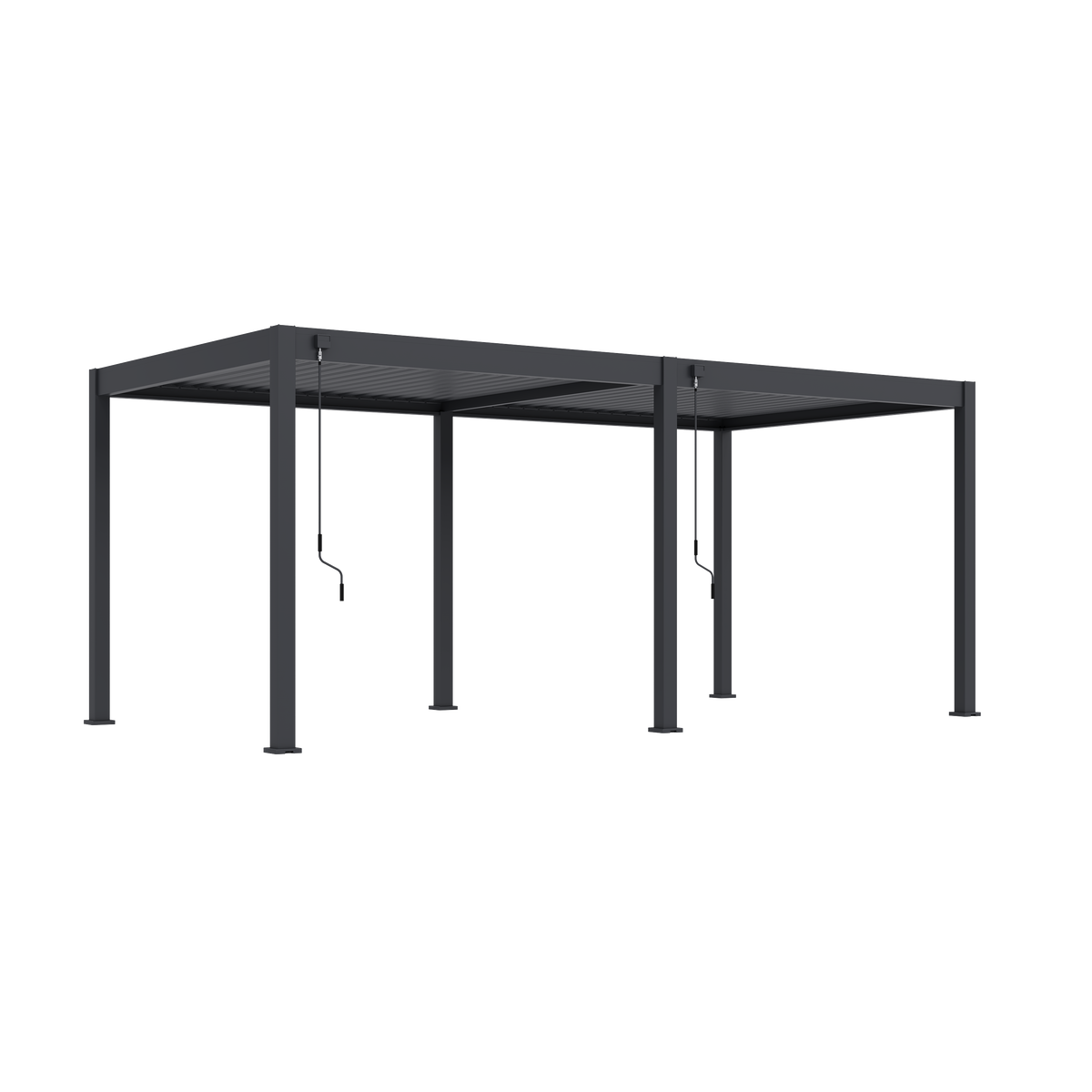 Tuindeco Advance  line vrijstaande aluminium overkapping 300 x 600 x 255 cm antraciet