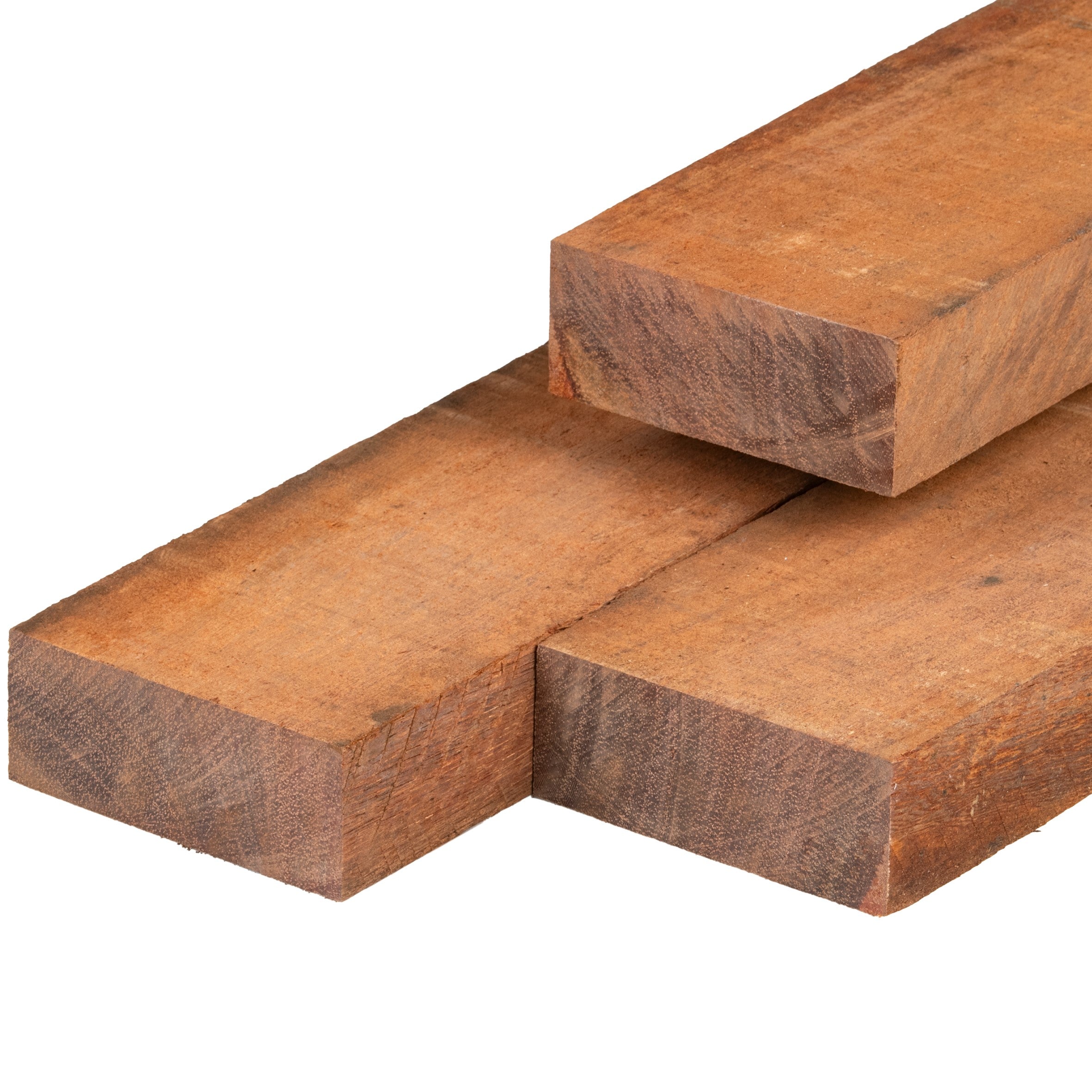 Azobé hardhout bestekhout 5,0 x 10,0 x 500 cm fijnbezaagd