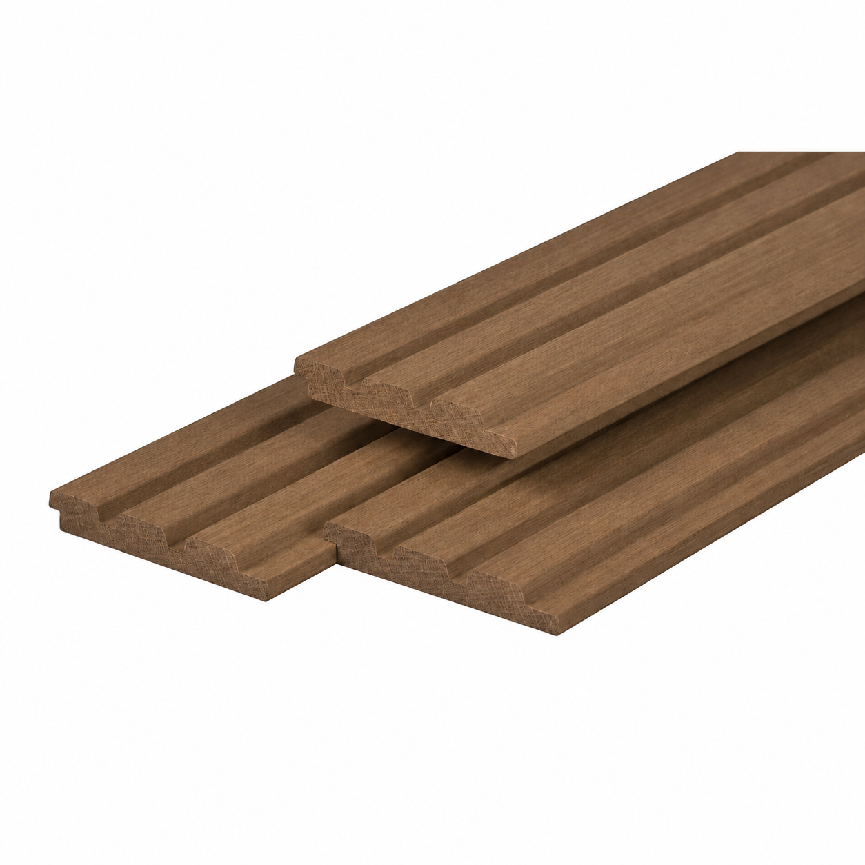 Ayous hardhout triple profiel 2,1 x 14,5 x 425 cm, thermisch gemodificeerd, geschaafd