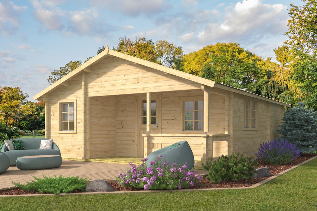 Blokhut - Tuinhuis Kay | 70 mm | vuren onbehandeld