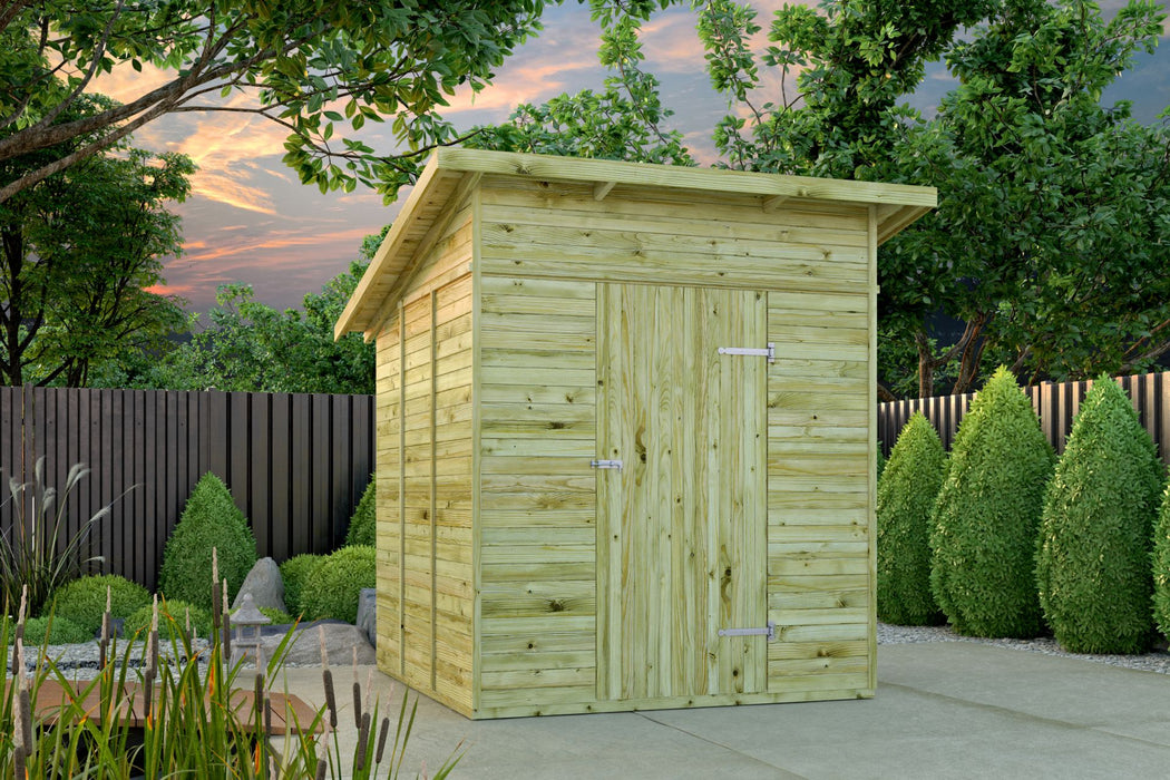 Tuinhuis Olaf grenen groen geïmpregneerd