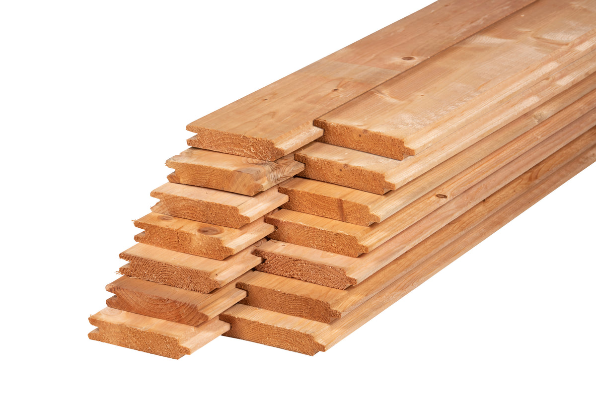 Stapelset blokhutprofiel Red Class Wood.