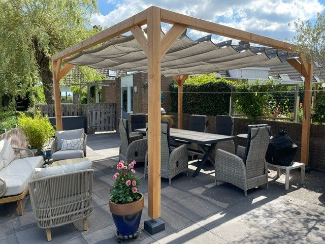 Red Class Wood pergola 404 x 394 cm