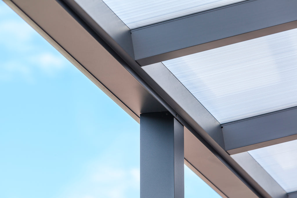Aluminium terrasoverkapping Montreal 506 x 300 cm antraciet RAL7024