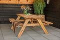 Picknicktafel Extra 200 cm vuren gedroogd, groen geïmpregneerd