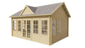 Blokhut - Tuinhuis Clockhouse | 44 mm | vuren Red Class Wood geïmpregneerd