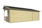 Blokhut - Tuinhuis Kukka | 40 mm | vuren honinggeel geïmpregneerd