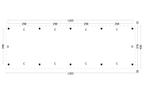 Oslo XL, type 9 douglas gedroogd potdekselplank blank