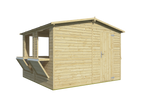 Kiosk Moose | 16mm | vuren onbehandeld | 300 x 300 cm | incl. vloer